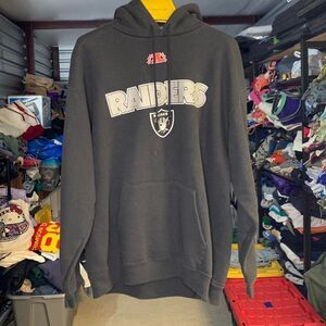 Vintage 2009 NFL Oakland Raiders Football Hoodies Size Large 00s Vtg Sports